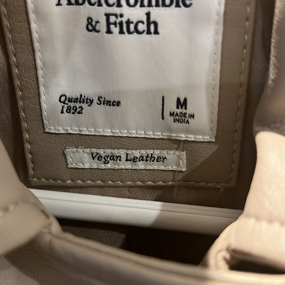 Abercrombie And Fitch Vegan Leather Moto Jacket - Picture 2 of 8